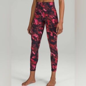 Lululemon Align High-Rise Pant 25"' Intensity Pink Blossom Multi